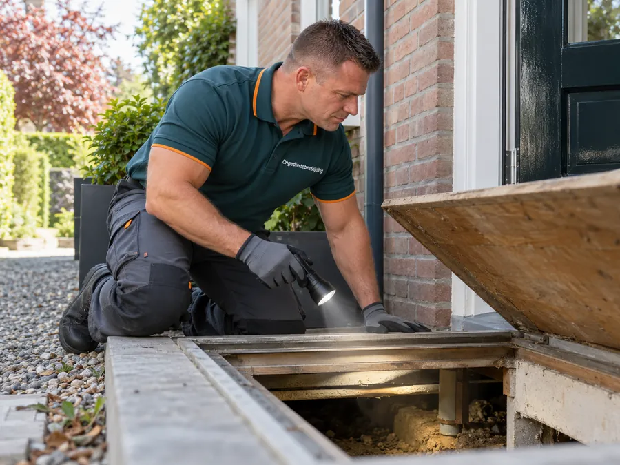Ongedierte bestrijden in Apeldoorn: inspectie door een bestrijder